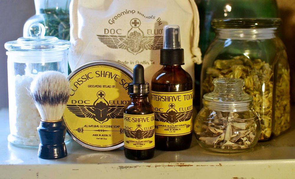 Beauty Made In America: Doc Elliott Grooming, Men's grooming with natural petroleum-free styling aids for hair, beard and stache