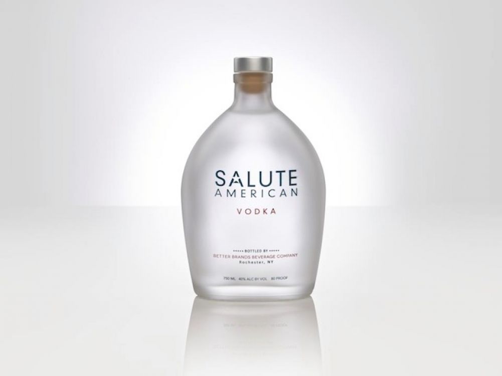Food Made In America: Salute American, American-made Vodka with corn and wheat grains from the heartland.